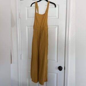 Billabong Mustard Yellow Wide-Leg Jumpsuit